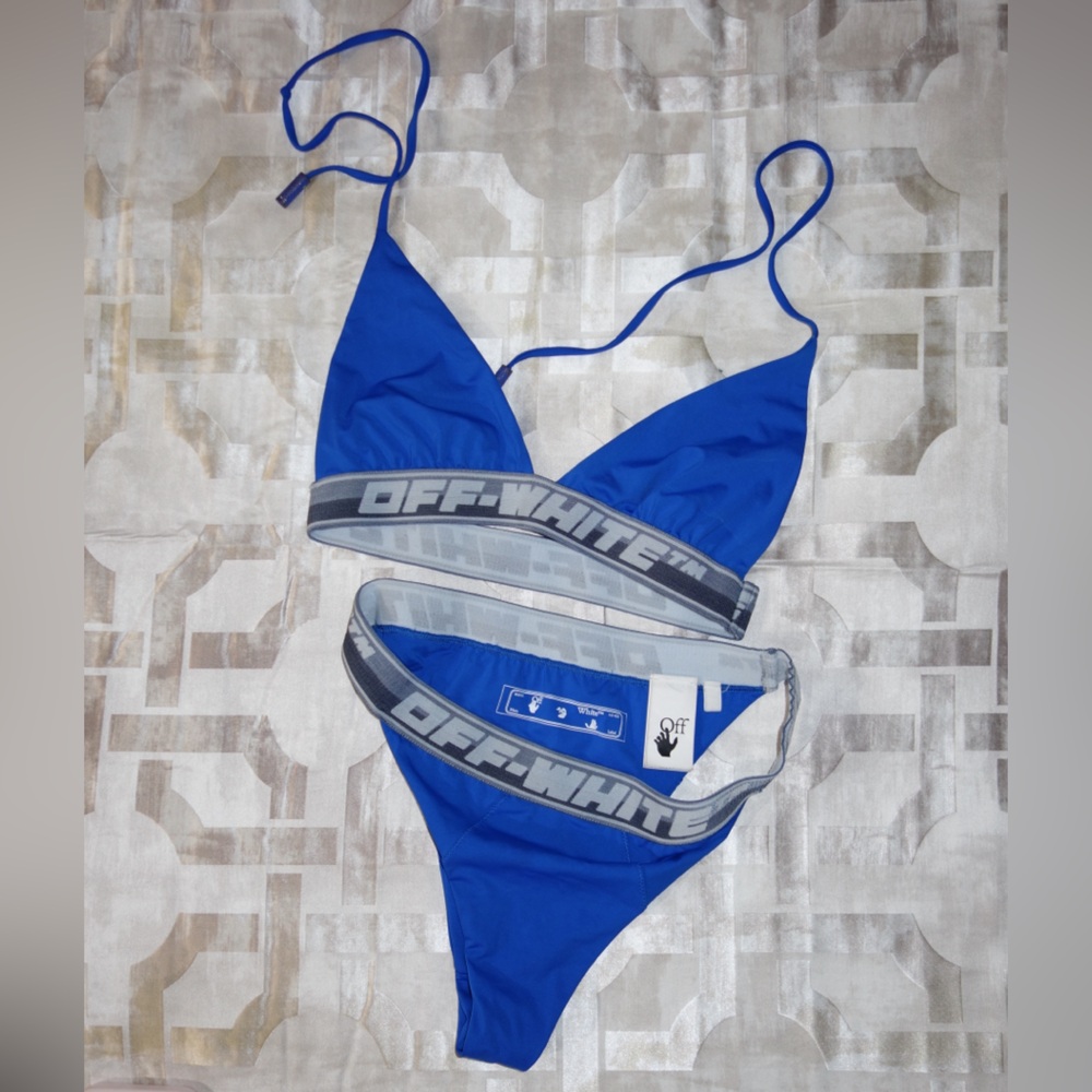 Used Off-White Logo Band Two-Piece Bikini